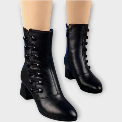 Elegáns Közepes Sarkú Bokacsizma