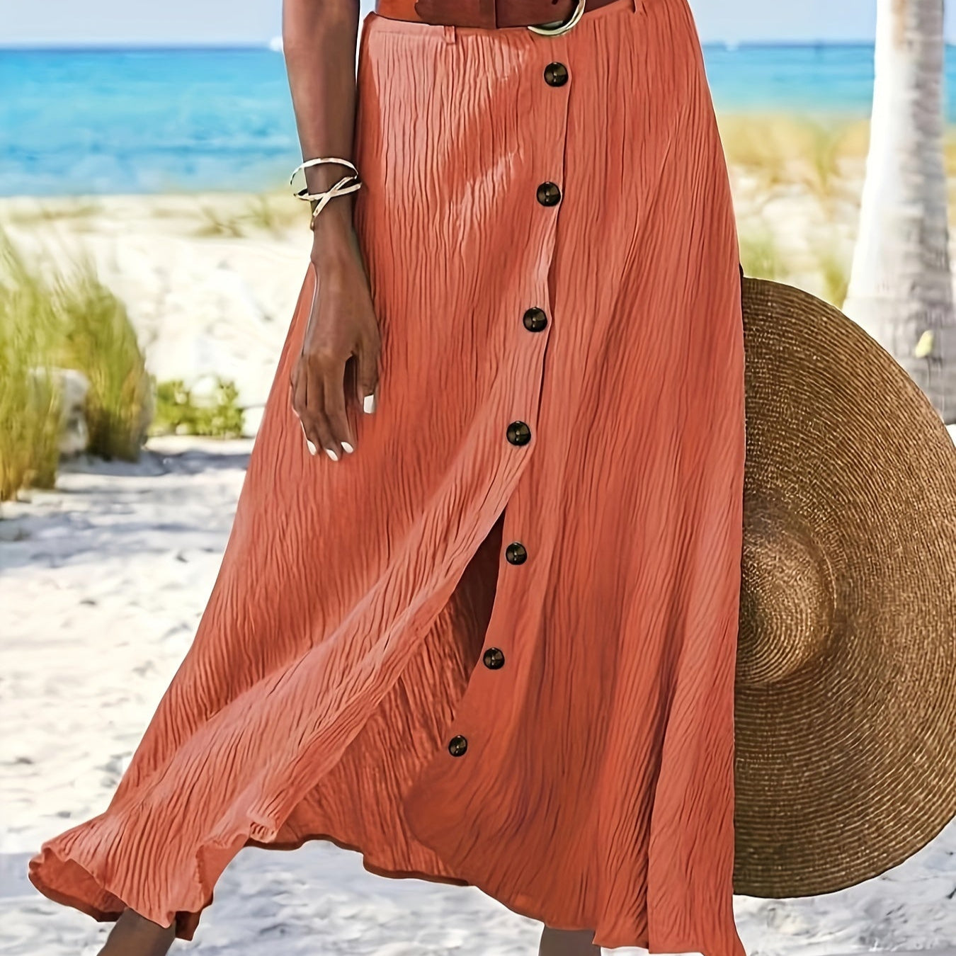 Átlátszó Midi Szoknya Hasítékkal