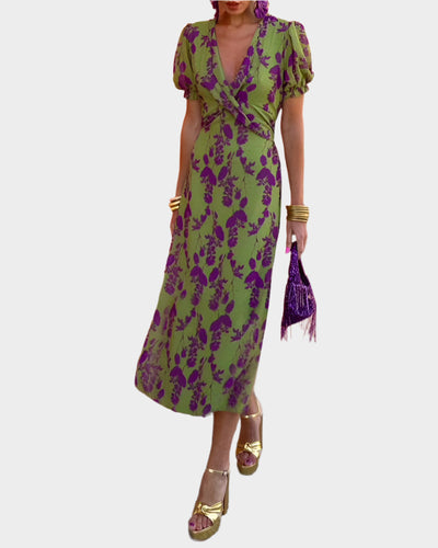 Női Ruha Virágmintával