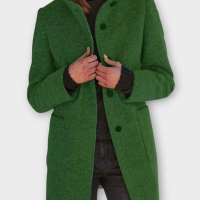 Időtlen Gombos Elől Záródó Középhosszú Kabát