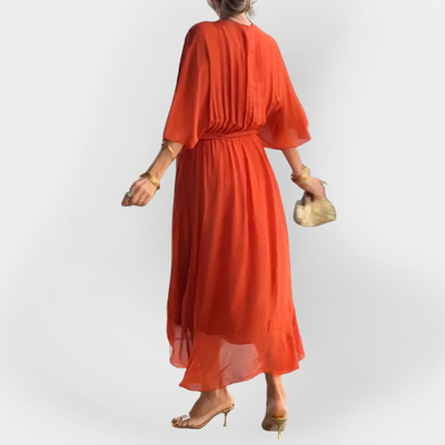 Chiffon Ruha V-nyakkal