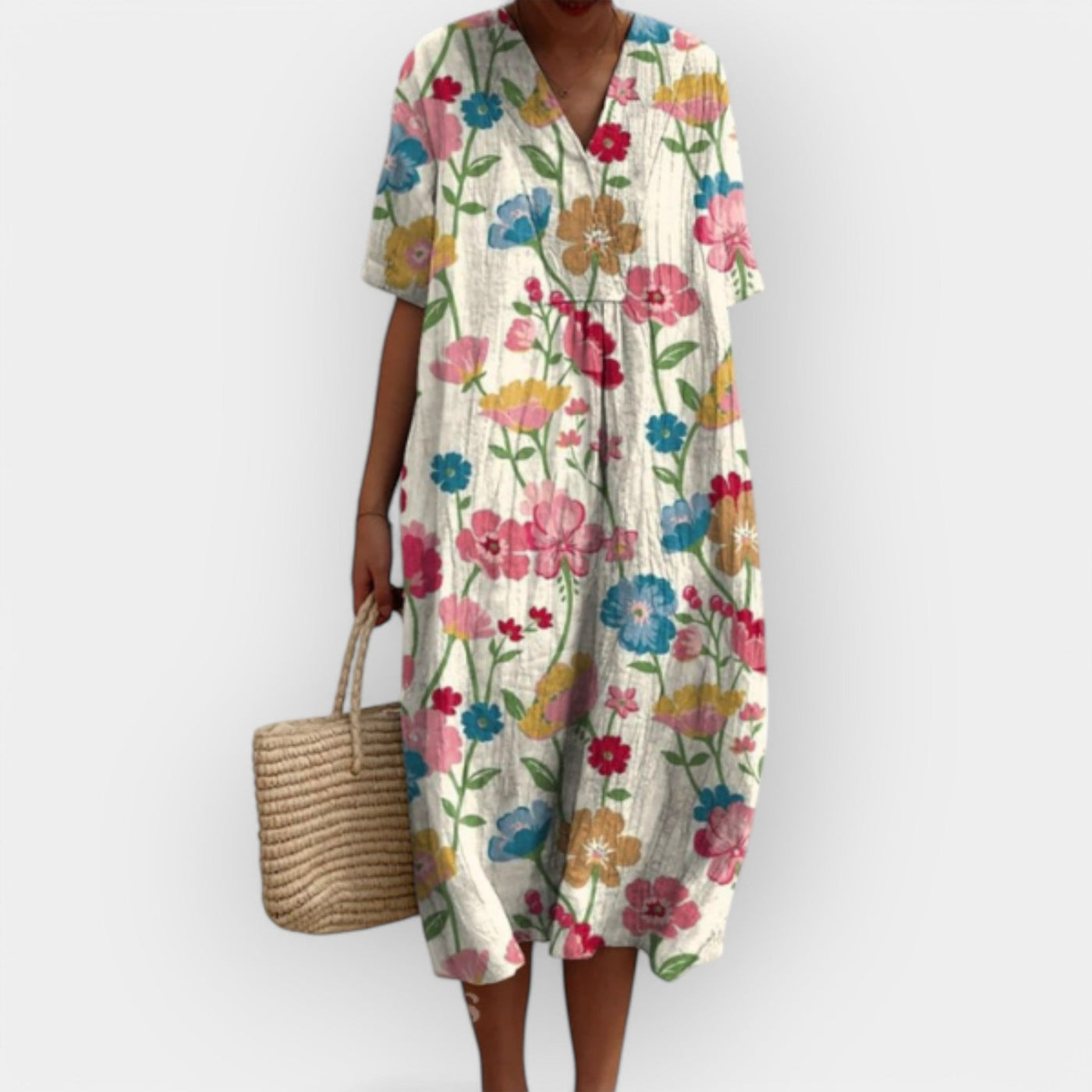 Virágmintás Ruha Nyári Napokra