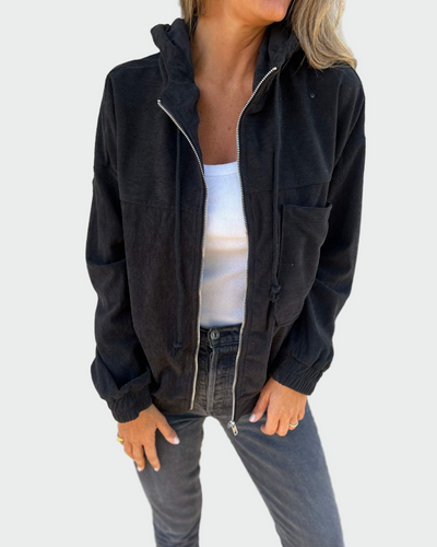 Velúr Textúrájú Blézer Csíkokkal