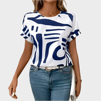 Napi póló absztrakt mintával