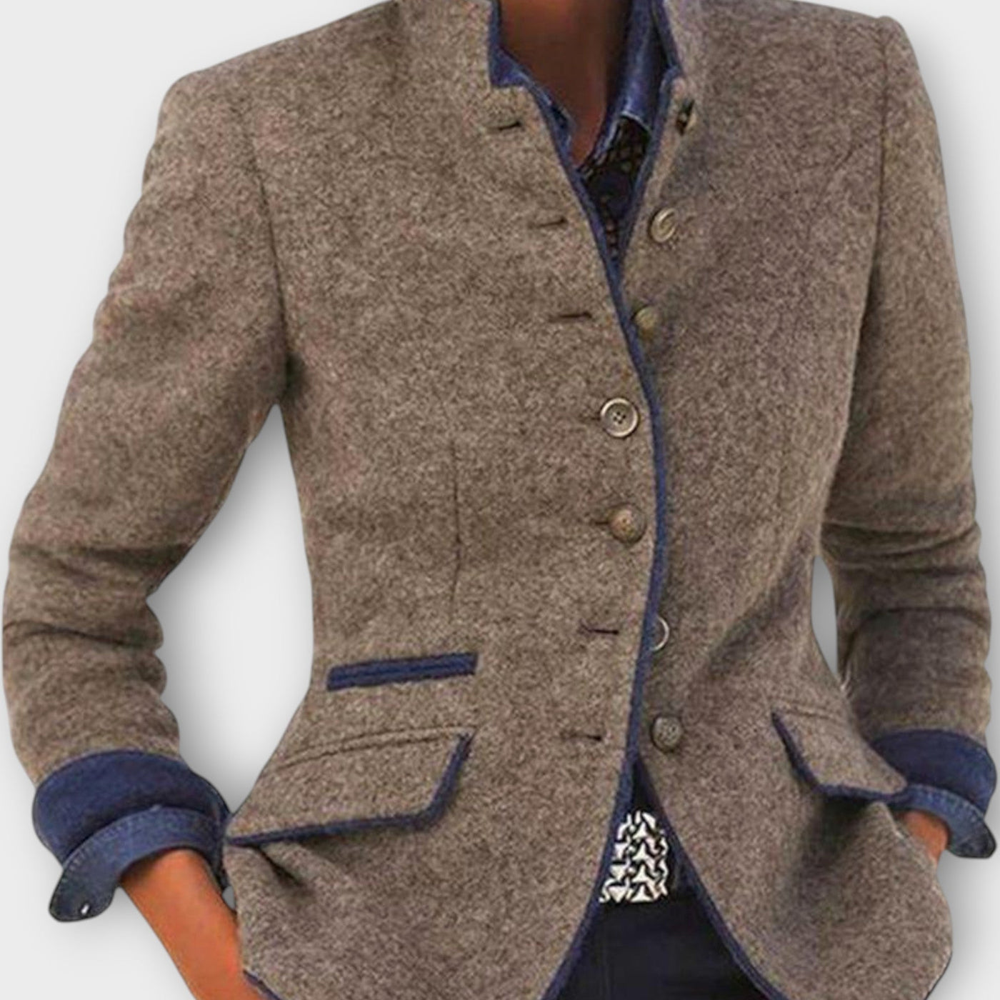 Sophia Elegáns Hosszú Ujjú Dzseki