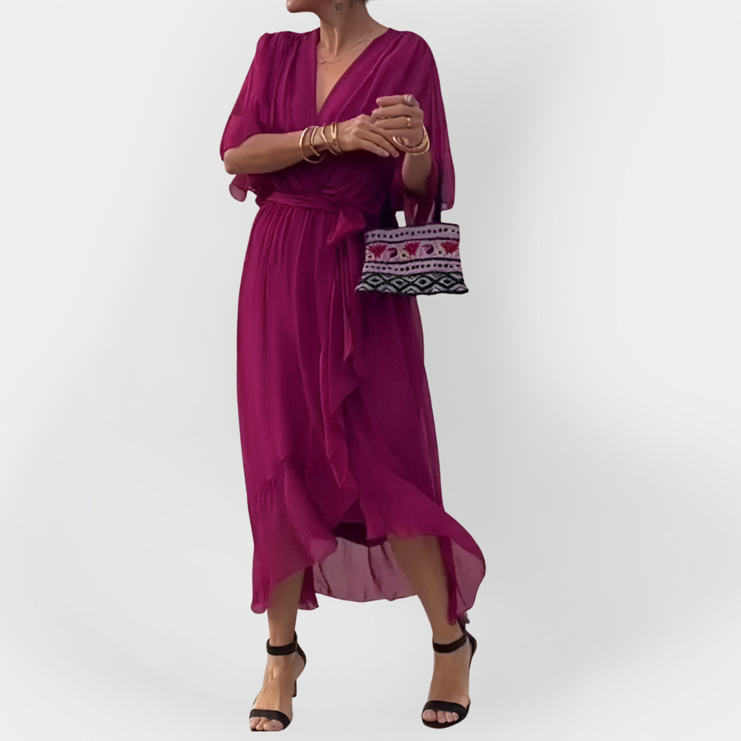 Chiffon Ruha V-nyakkal