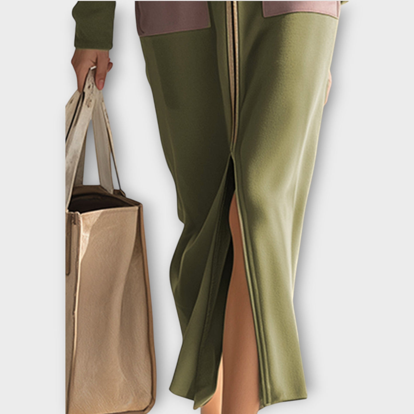 Zippes Maxi Ruha Kontrasztos Zsebekkel