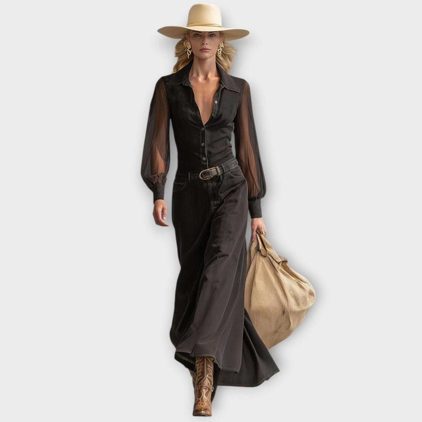 Vintage Nyugati Farmer Maxi Ruha