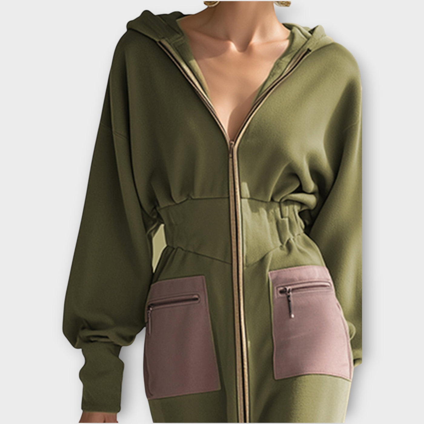 Zippes Maxi Ruha Kontrasztos Zsebekkel