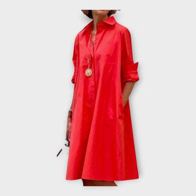 Kézműves Ruha Geometrikus Mintával