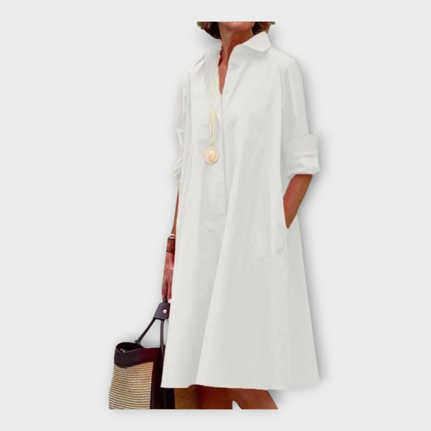 Kézműves Ruha Geometrikus Mintával