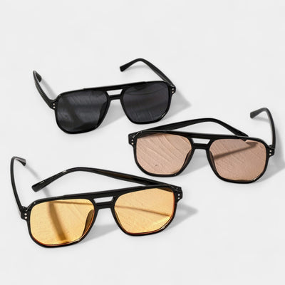 Négyzetes Szemüveg Rózsaszín Rögzítéssel