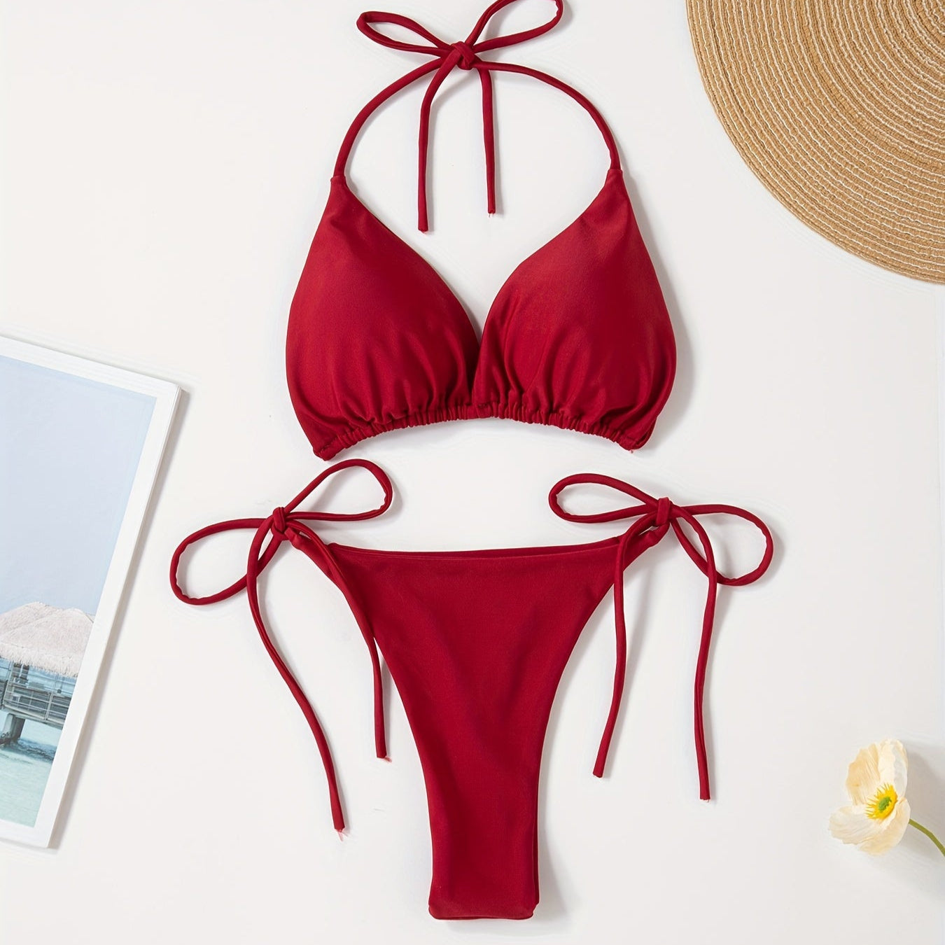 Halter Bikini V Slip-pel