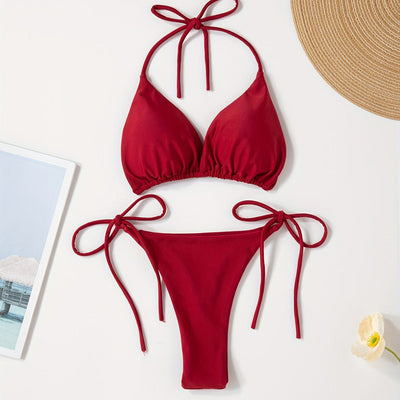 Halter Bikini V Slip-pel