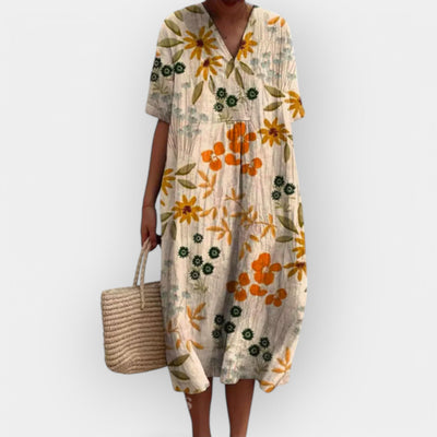 Virágmintás Ruha Nyári Napokra
