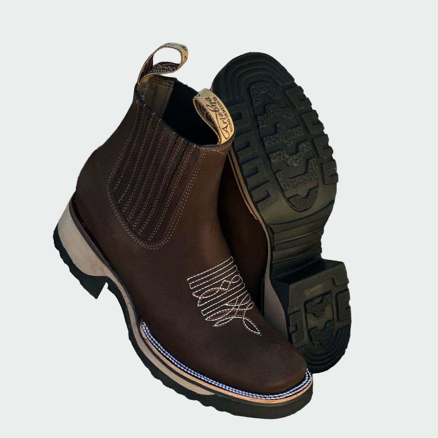 Bőr Cowboy Bokacsizma