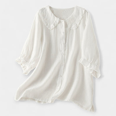 Csíkos Ing Dekoratív Gallérral