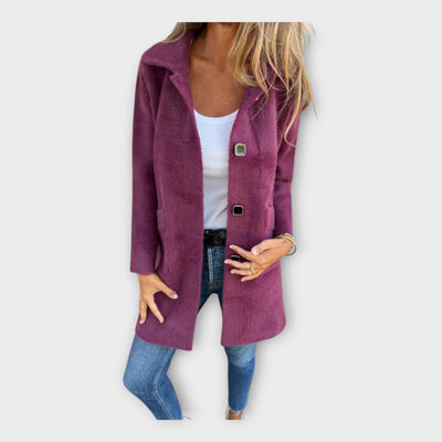 Gyapjú Kabát Elegáns Zárral