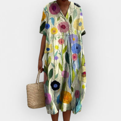 Virágmintás Ruha Nyári Napokra