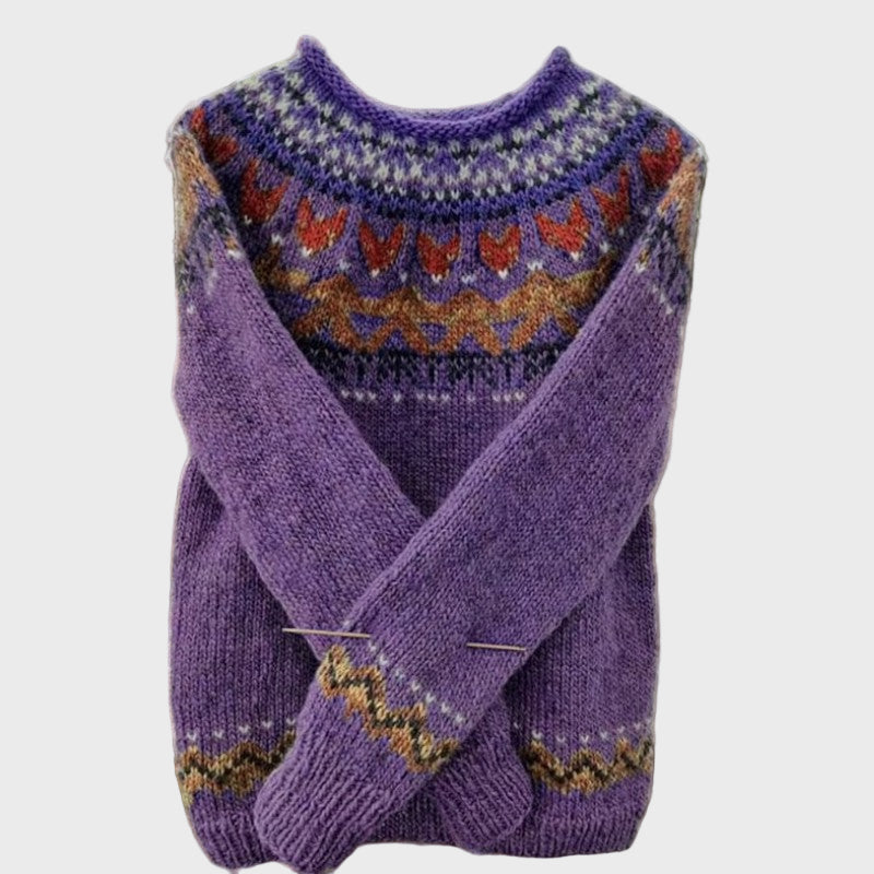 Retro Stílusú Kötött Garbó