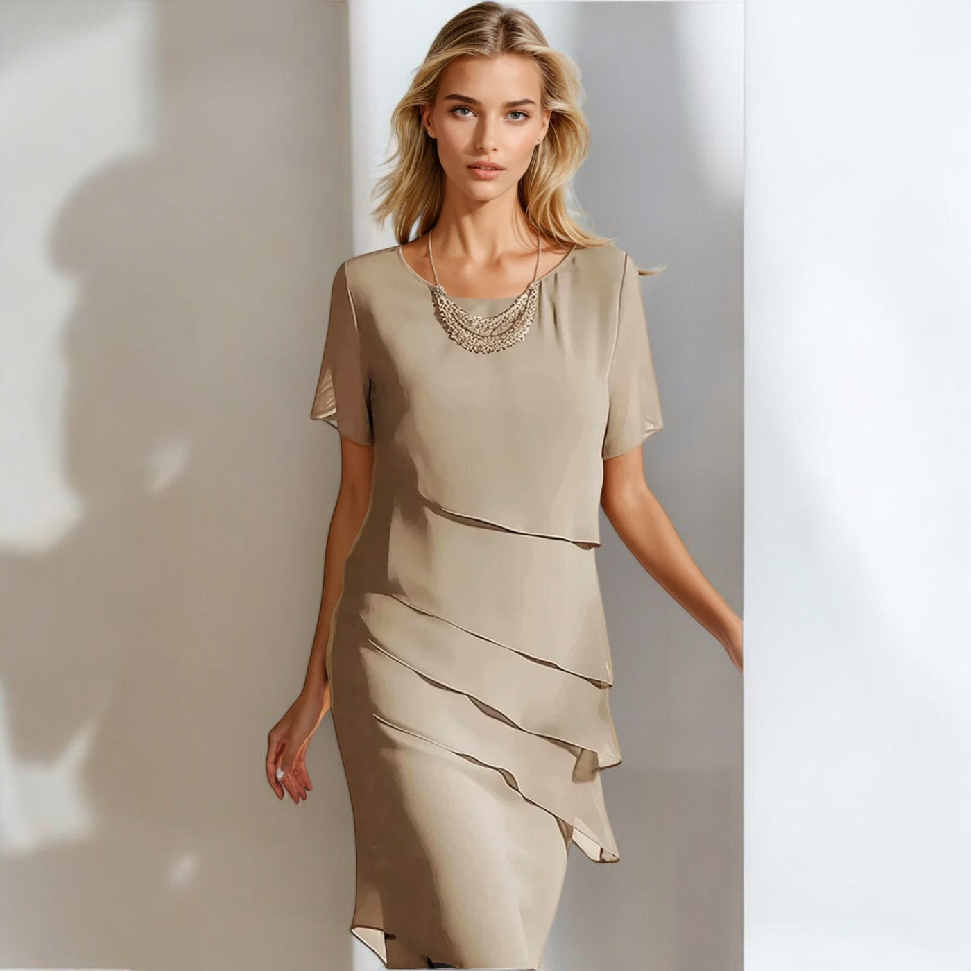 Elegáns Chiffon Ruha