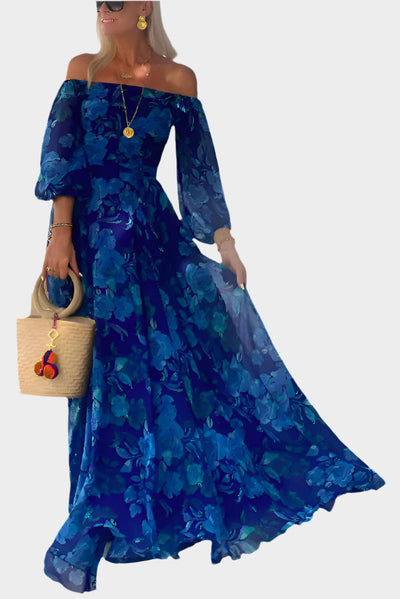 Lezser, váll nélküli hosszú ruha