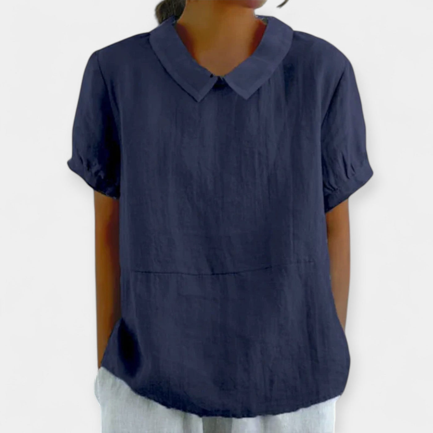 Pamut Blúz Gallérral