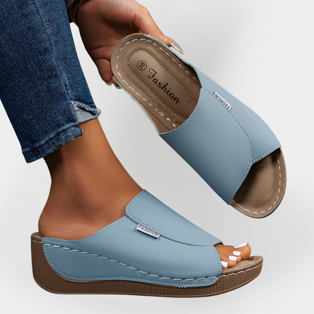 Ortopéd Bőr Szandál