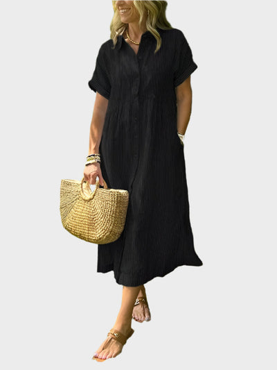 Csíkos Ingruha Zsebekkel, Gombokkal és Funkcionális Zsebekkel