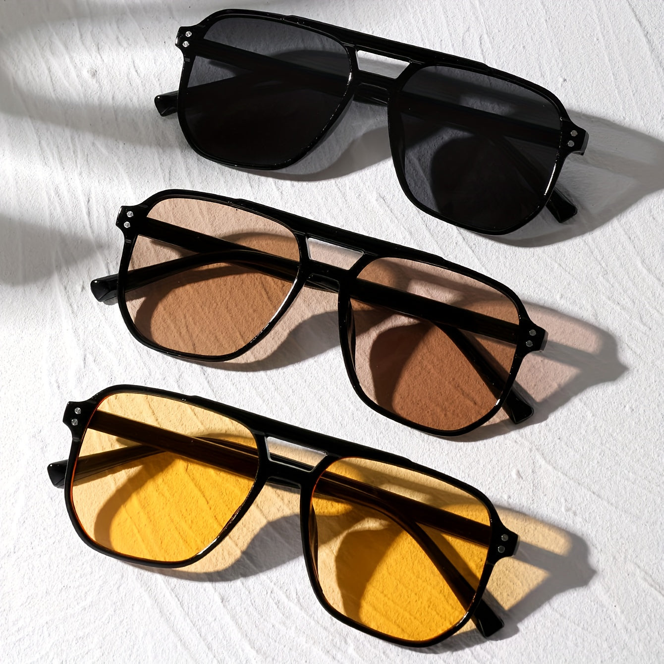 Négyzetes Szemüveg Rózsaszín Rögzítéssel