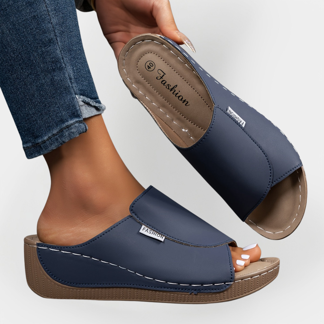 Ortopéd Bőr Szandál