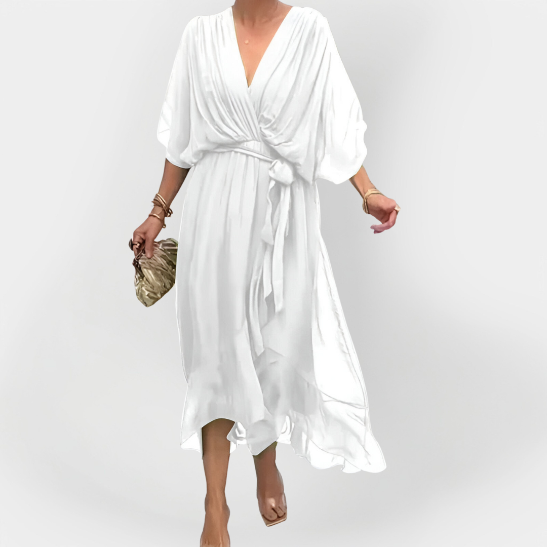 Chiffon Ruha V-nyakkal