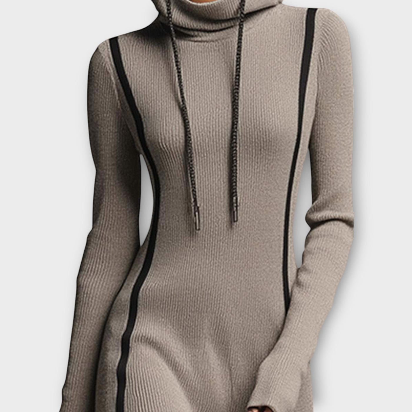 Kényelmes Fit Kapucnis Maxi Ruha