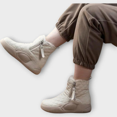 Töltött téli cipzáras csizmák