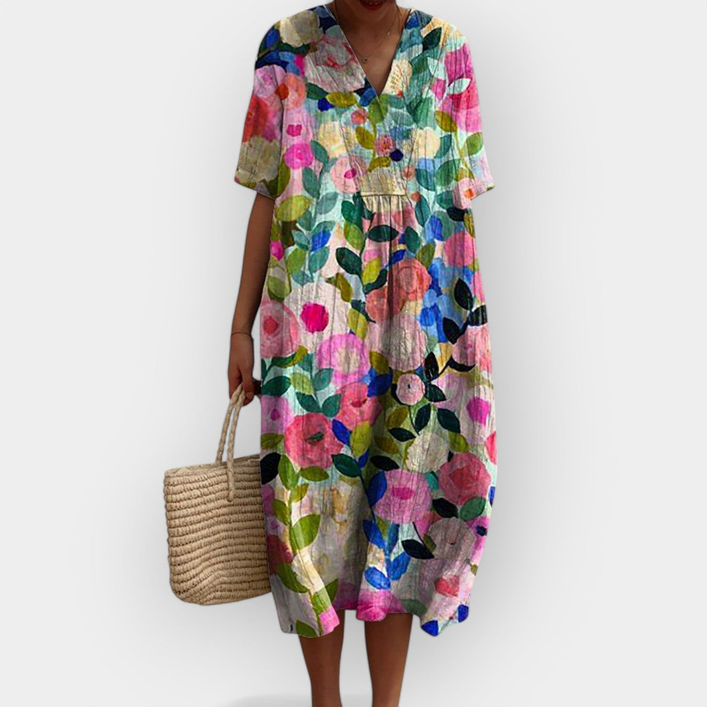 Virágmintás Ruha Nyári Napokra