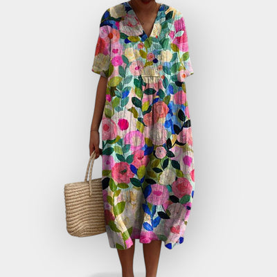 Virágmintás Ruha Nyári Napokra