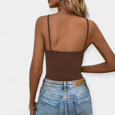 Vékony állítható pántos body