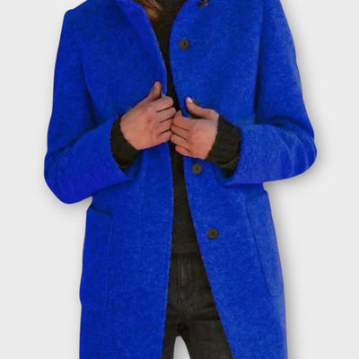 Időtlen Gombos Elől Záródó Középhosszú Kabát