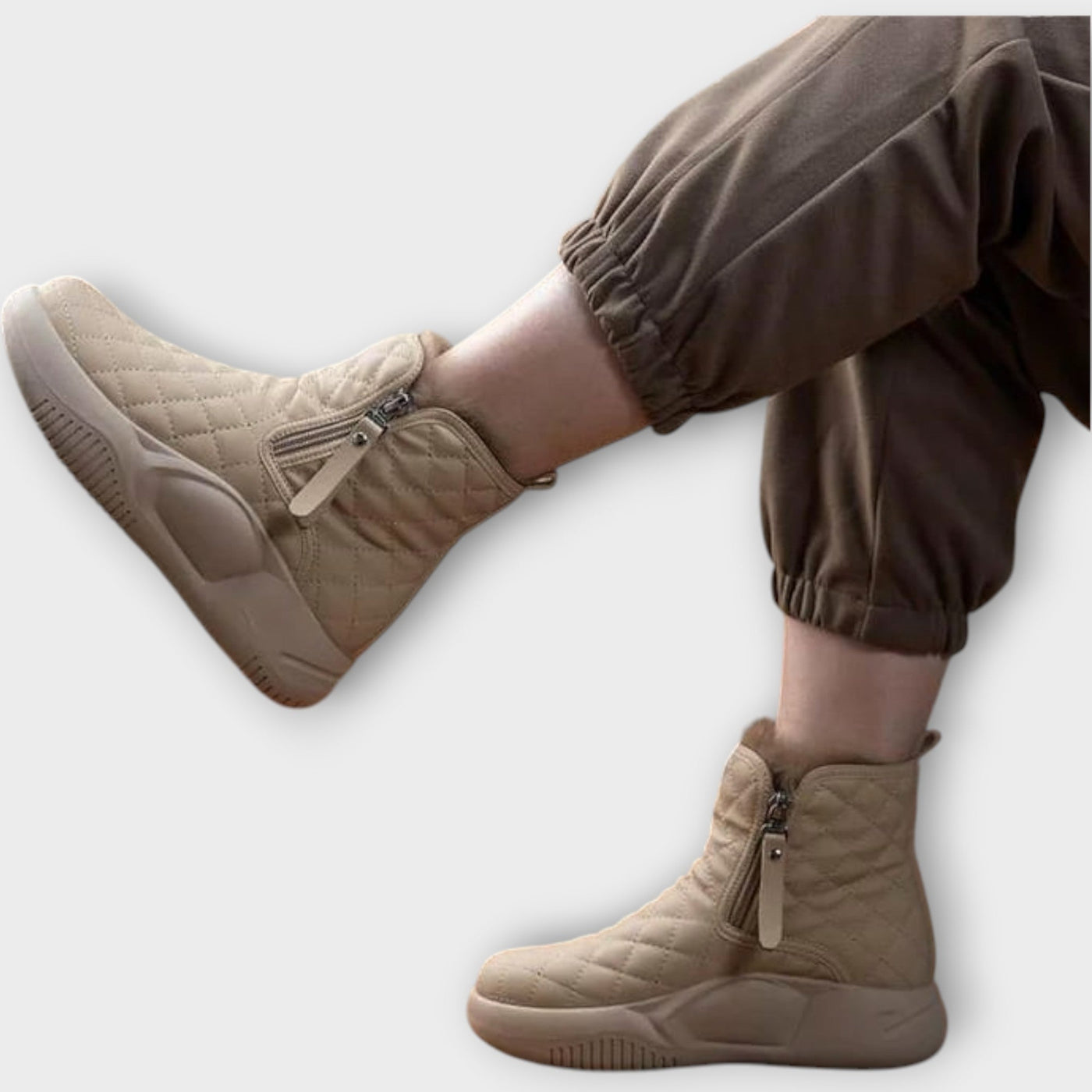 Töltött téli cipzáras csizmák