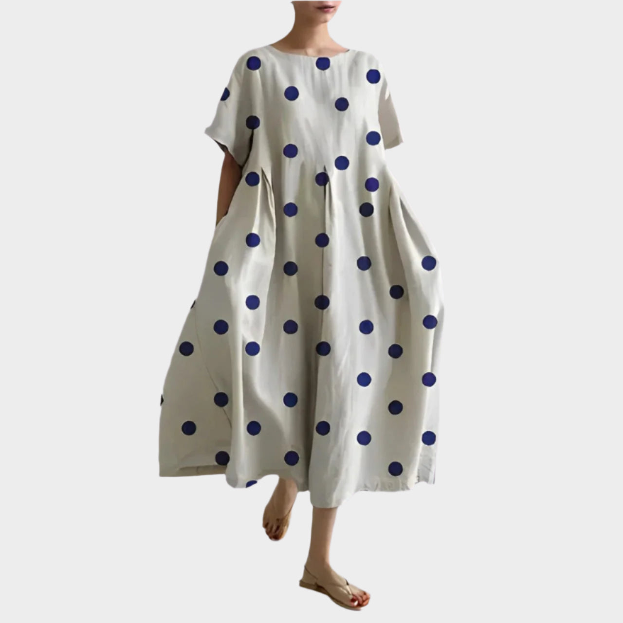 Kényelmes Hosszú Retro Ruha