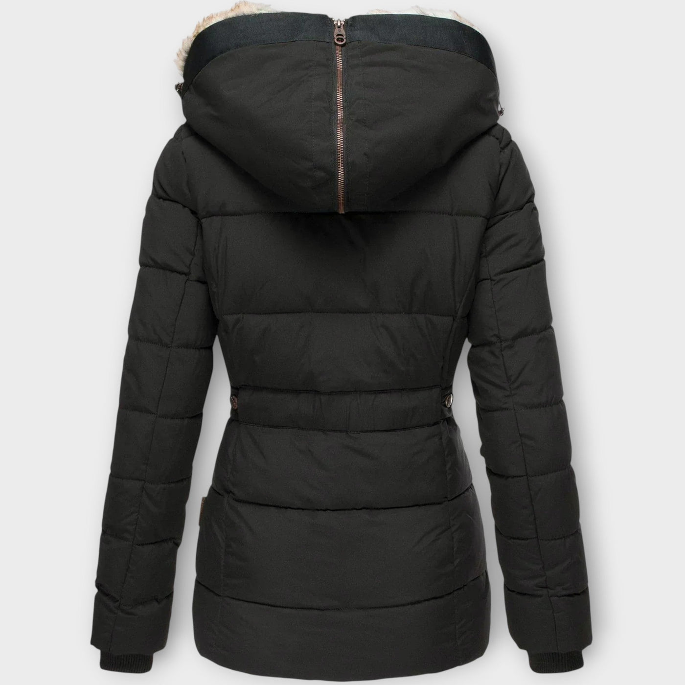 Luxus Téli Parka Műszőrme Kapucnival