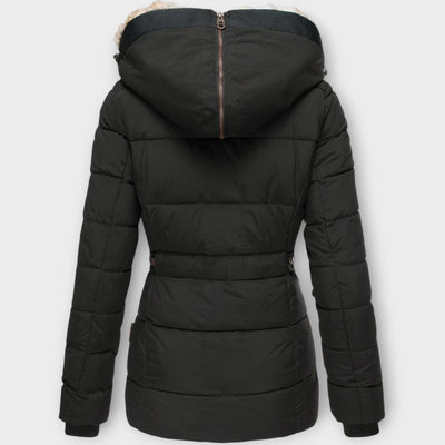 Luxus Téli Parka Műszőrme Kapucnival