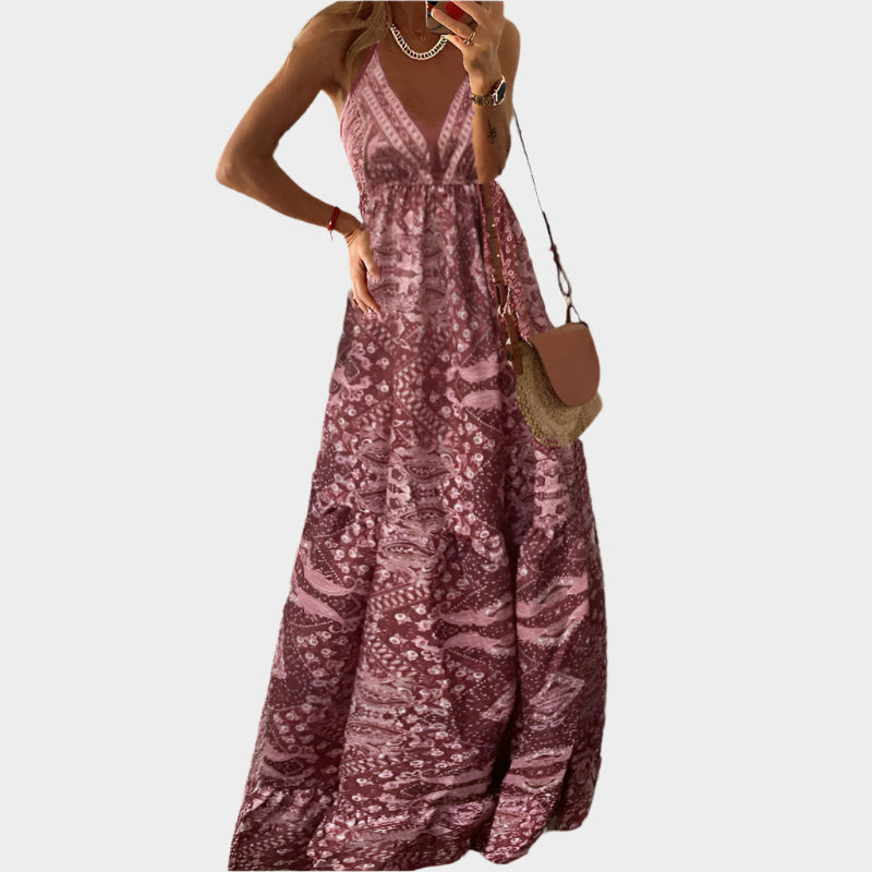 Boho Ruha Vékony Pántokkal és V-nyakkal