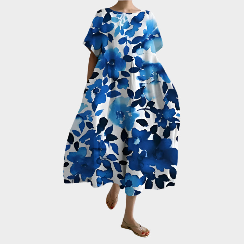 Kényelmes Hosszú Retro Ruha