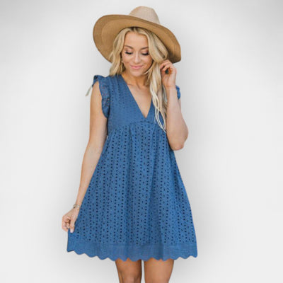 Nyári Ruha Rejtett Sorttal és Zsebekkel