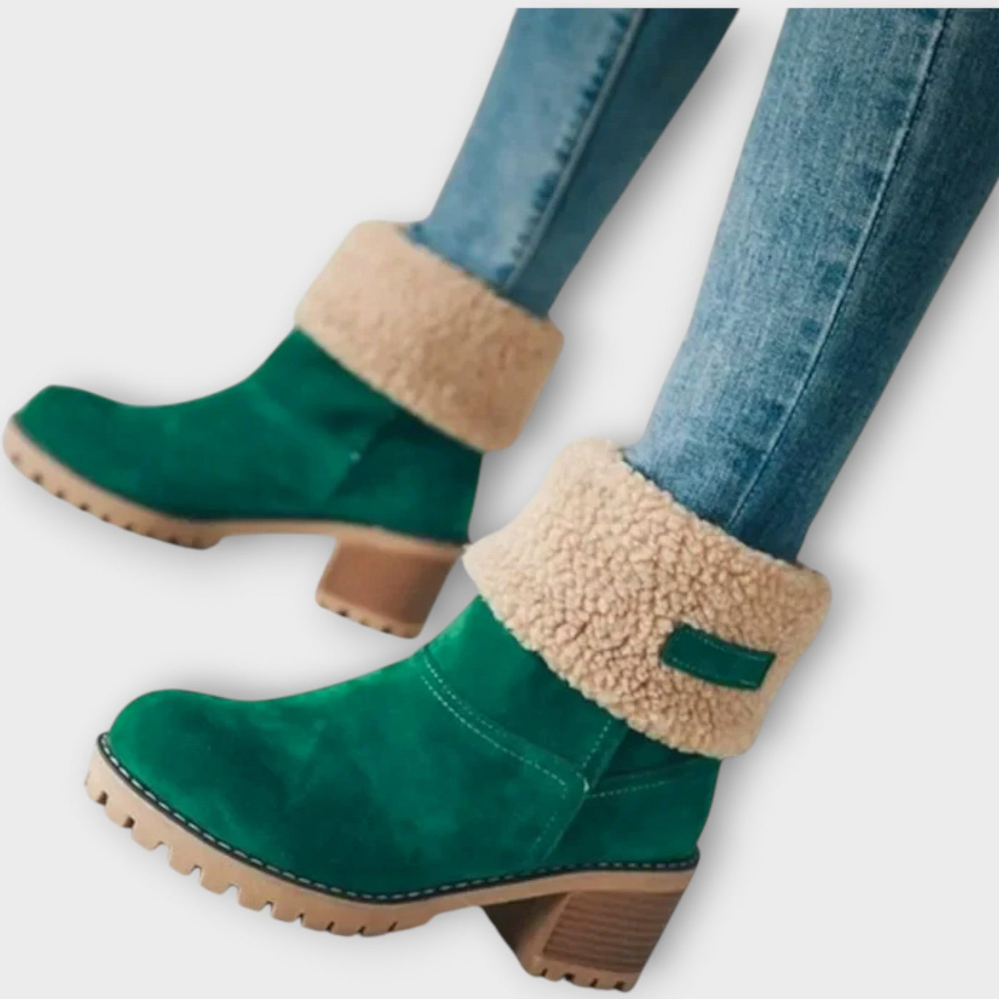 Téli Meleg Bokacsizma Műszőrme Béléssel