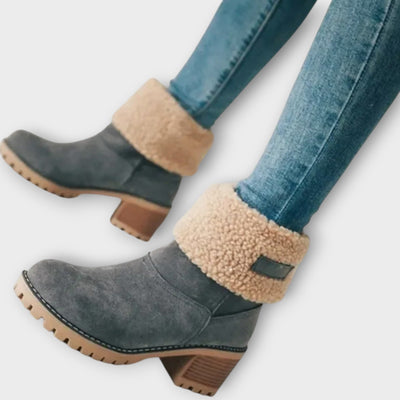 Téli Meleg Bokacsizma Műszőrme Béléssel