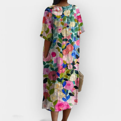 Virágmintás Ruha Nyári Napokra