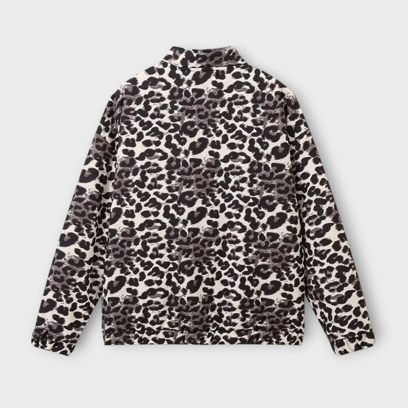 Könnyed Stílus Relaxált-Fit Nyomtatott Dzseki