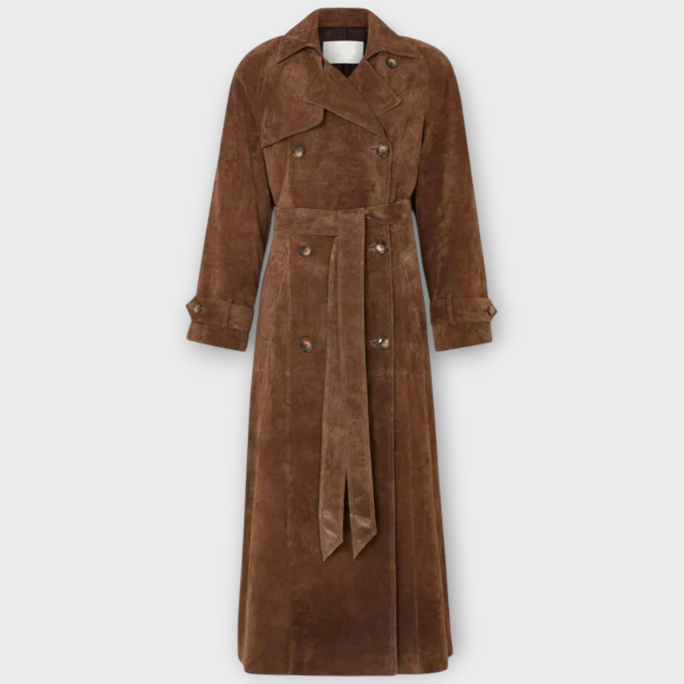 Couture Suede Trench Kabát